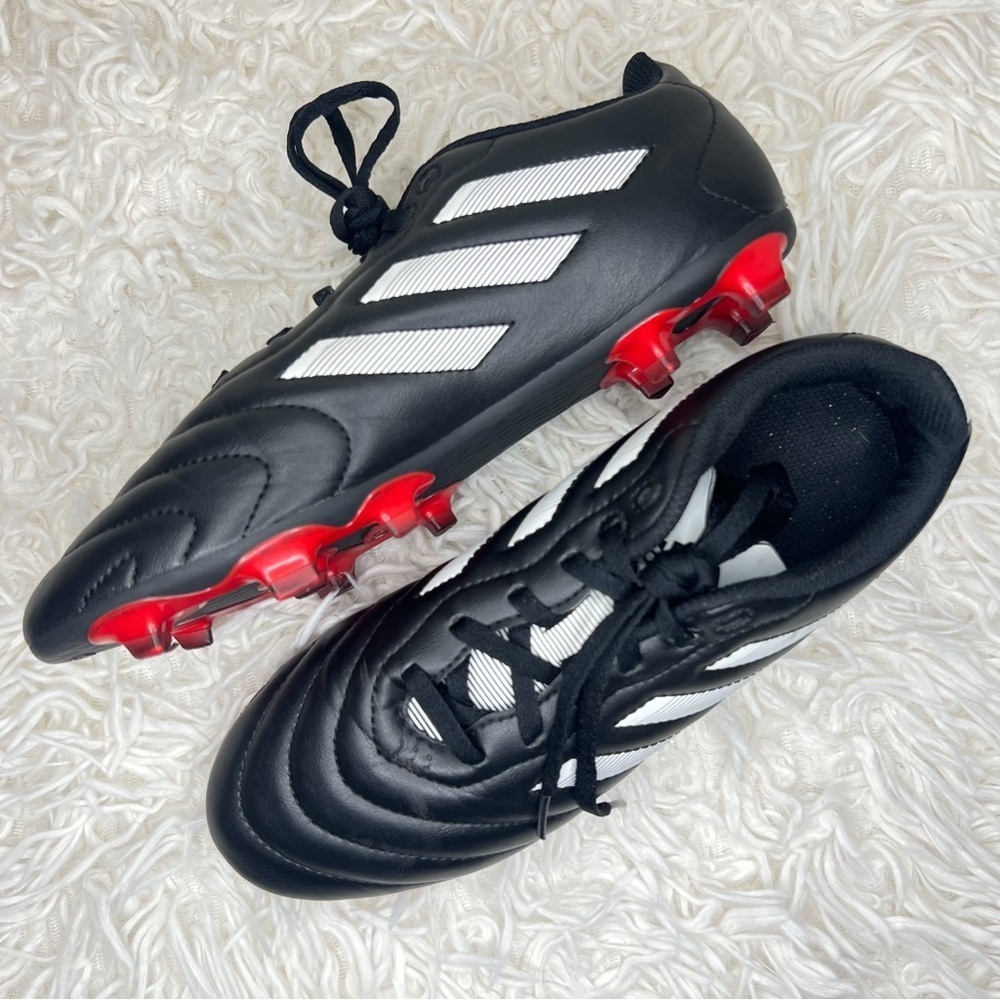 adidas Unisex Goletto VIII FG Soccer Cleats - Black/White/Red, Size 6